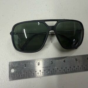Carrera Polarized Sunglasses‎ Matte Black Navigator Green Lens Tortoise Tips